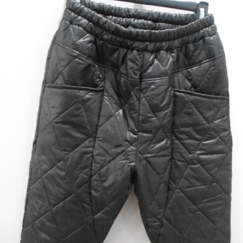 Jin Xiuxuan Black Diamond Stitched Pants Size-Large-See Description Measurements